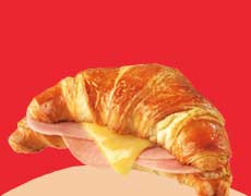 Ham and cheese croissant